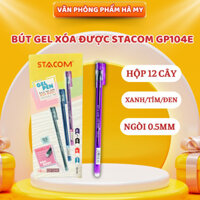 (Hộp 12 Cây) Bút bi mực gel nắp đậy 0.5.mm (Mực xóa được) Stacom GP104E