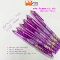 Hộp 12 Cây Bút bi tẩy xóa mực tím màu đậm AKP182A7 - 0.5mm M&G - Q06