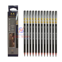 Hộp 12 Cây Bút Chì Gỗ Elisa TODO SOYU, Than Chì Tốt, Chuốt Không Gãy Vụn. Màu Chì Đậm – Đều (2B, 3B, 4B, 5B, 6B, 7B, 8B, 9B, 10B)