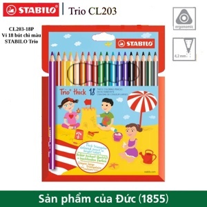 Hộp 12 cây bút chì màu Stabilo Trio Thick CL203/455