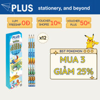 Hộp 12 Cây Bút chì Pokemon PLUS - 600-V001 - Màu Xanh Lá