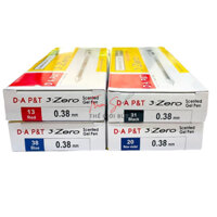 (Hôp 12 cây) Bút Gel 3-Zero Ngòi 0.38mm D.A P&T Hàn Quốc (Xanh, Tím, Đỏ, Đen)