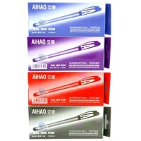 Hộp 12 cây bút viết gel chữ A Aihao AH-801A 0.5mm