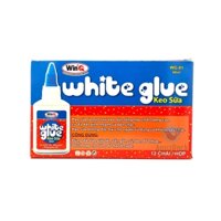 Hộp 12 chai keo hồ sữa dán WinQ WG-01 / WG01 40ml