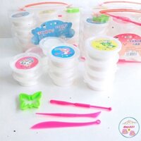 Hộp 12 hũ slime mây white color dạng sữa bò đẹp tuyệt nhũ đa dạng và phong phú công cụ giải trí slam squishy