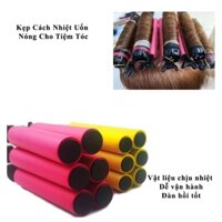 Hộp 12 kẹp xốp cách nhiệt chân tóc chống nóng bỏng da đầu