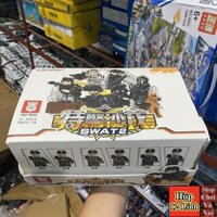 [Hộp 12 Lính] Bộ đồ chơi Nhân Vật Minifigures Lính Swat