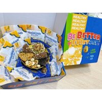 Hộp 12 túi Be Better Everyday  ăn vặt healthy hạt dinh dưỡng, bánh ăn kiêng