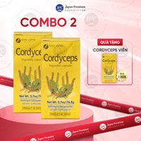 [Hộp 120 Viên] Combo 2 Viên Uống Đông Trùng Hạ Thảo Nhật Bản, Bổ Phổi, Tăng Cường Sinh Lí Cordyceps FINE JAPAN