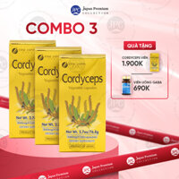 [HỘP 120 VIÊN DATE 10/2027] Combo 3 Viên Uống Đông Trùng Hạ Thảo Nhật Bản, Bổ Thận, Tăng Sinh Lý Cordyceps FINE JAPAN