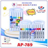 Hộp (12/18/24/36/48) Bút Lông Màu Acrylic Todo Suyo AP-789, Màu Tươi Sáng, Ống Mực Lớn – Viết, Vẽ Lên Mọi Bề Mặt