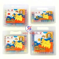 Hộp (12/18/24/36/48) Màu Sáp Dầu Hiệu G-Star Hình Chú Voi VT4, Màu Tươi, Bám Giấy Tốt, Hộp Nhựa Dễ Bảo Quản