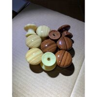 (hộp 160-260cái) núm nhựa vân gỗ hàng loại đẹp, tay nắm tủ