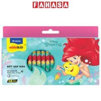 Hộp 18 Bút Sáp Màu Crayon - Colorkit CR-C010PR - Hình Tiên Cá