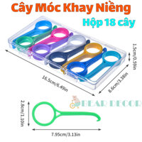 Hộp 18 Cây Móc Hàm Duy Trì, Khay Niềng Răng Invisalign - Dụng Cụ Tháo Hàm Giả, Máng Tẩy Trắng