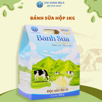 HỘP 1KG bánh sữa đặc sản ba vì Sữa Chị Vàng Milk