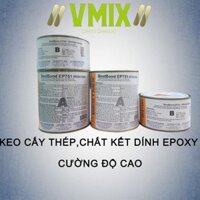 [hộp 1kg] Keo kết dính epoxy đa năng cường độ cao dùng để cấy sắt thépdán nối gạch đácấy bu lôngdán kim loạidán đá tự nhiêntrám vá các đường nứtbestbond ep751 . Vmixeco