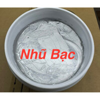 (Hộp 1kg) Sơn Nhũ Bạc Hệ Nước Bóng Ngoại Thất Đậm Đặc,Ánh Kim