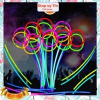 Hộp 1m 50 que phát sáng vòng tay dạ quang phát sáng neon nhiều màu lightstick glow, giảm 30%
