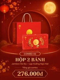 Hộp 2 Bánh Jambon Xá Xíu – Lạp Xưởng Ngũ Hạt