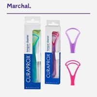 Hộp 2 Cây Cạo Lưỡi Curaprox CTC 203 Thụy Sĩ Giúp Loại Bỏ Vi Khuẩn Và Giảm Hôi Miệng Trong 2 Giây