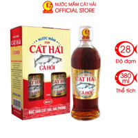 Hộp 2 chai Nước Mắm Cá hồi 380ml/1 chai(thuỷ tinh)