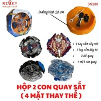 Hộp 2 con quay sắt có 4 mặt thay thế kèm sàn đấu EXTREME GYRO