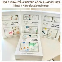 Hộp 2 khăn Tắm Sợi Tre Aden Anais cho bé mềm mịn KT 100x120cm khoaitayshop