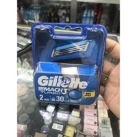 Hộp 2 lưỡi dao cạo râu Gillette Mach3