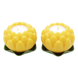 Hộp 2 nến thơm hoa sen lớn Quang Minh Candle FTM-NQM2547