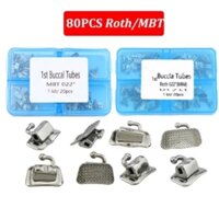 Hộp 20 bộ 80 cái mắc cài niềng răng 16/26/36/46