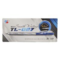 Hộp 20 bút bi TL-027.Công Ty Thiên Long - Hộp 20 cây,Bút mực xanh