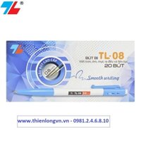 Hộp 20 cây bút bi bấm Thiên Long  - TL08 - Xanh