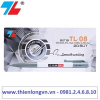 Hộp 20 cây bút bi bấm Thiên Long  - TL08 - Đen