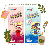 Hộp 20 cây bút viết gel nước xoá được Thiên Long Điểm 10 Mazzic TP-GELE01 / TLGELE01 ngòi 0.5mm mực xanh / tím dễ thương