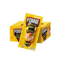 Hộp 20 cây xúc xích hotdog Ponnie giòn ăn liền vị bắp cây 28g