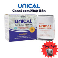 (Hộp 20 gói tặng 2 gói) Canxi Cơm Unical Nhật Bản, hỗ trợ phát triển chiều cao cho bé, giúp xương chắc khoẻ, spĐề án 818
