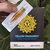 Hộp 20 kim xăm Pen 11RL ngòi vàng đi nét Dragonfly