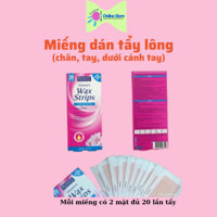 Hộp 20 lần tẩy lông Beauty Formulas Wax Strips Legs and Body (chân và tay)