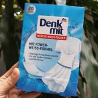 Hộp 20 miếng giặt tẩy trắng quần áo Denkmit