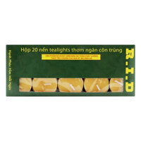 Hộp 20 Nến Tealight Thơm Hương Sả Chanh Quang Minh Candle FtraMart RID20TL - Vàng