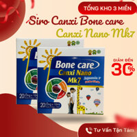 Hộp 20 ống Bone care CANXI NANO MK7 Aquamin F sữa non yến sào - Bổ sung canxi D3 K2 Mk7 cho trẻ