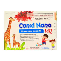 (Hộp 20 ống x 10ml) Siro ống Canxi Nano MQ bổ sung canxi cho bé mau lớn, chắc khỏe xương