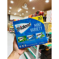 HỘP 20 PAX KẸO SINGUM TRIDENT CỦA MỸ