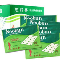 Hộp [200 miếng] Cao dán giảm đau Neobun Thái Lan