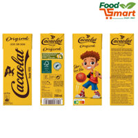 Hộp 200 ML - Sữa Cacao Nguyên Chất Tự Nhiên Không Gluten - CACAOLAT - Nhập Khẩu Tây Ban Nha