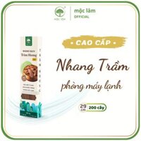 HỘP 200cây Nhang Trầm Hương MỘC LÂM - 29cm- Nhang sạch ít khói - Hương thơm dịu nhẹ - Dùng trong phòng máy lạnh - Tăm đỏ truyền thống