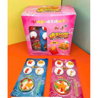 hộp 20vỉ kẹo bông bánh bao có nhân và pizza