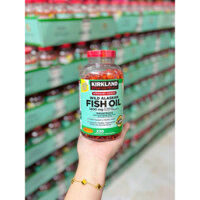 Hộp 230 viên Dầu cá hồi Kirland Signature Wild Alaskan Fish Oil 1400mg của Mỹ