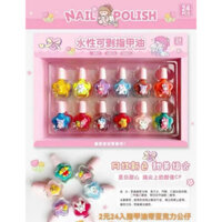 hộp 24 lọ sơn móng tay siêu đáng yêu của bé